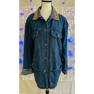 Vintage Stampede Denim Barn/Chore Jacket. Size L.